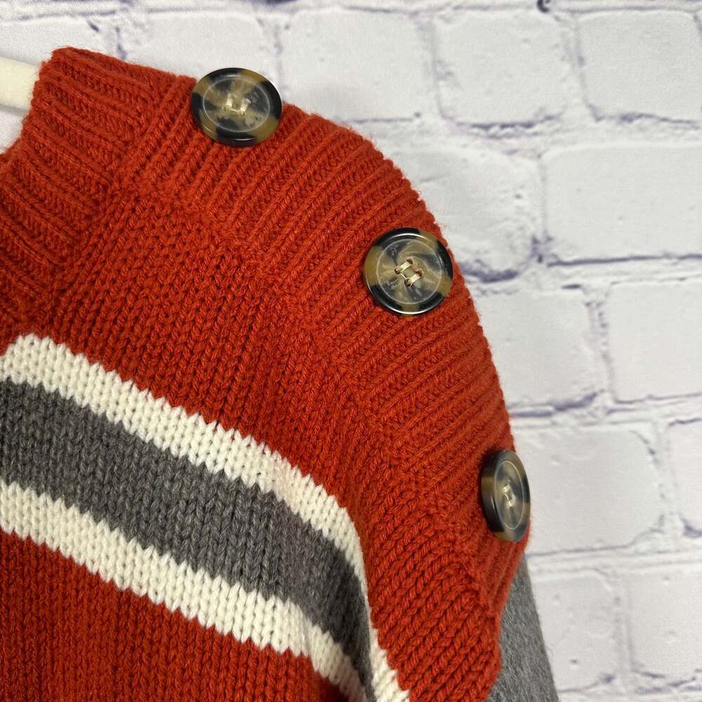 Pink Rose Long Sleeve Striped Sweater Chunky Knit - Picture 2 of 6